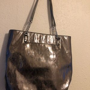 Michael Kors silver tote